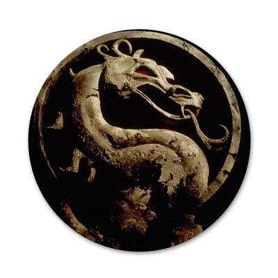 Mortal Kombat Icons Pins Διακοσμητικό σήμα Καρφίτσες Μεταλλικές κονκάρδες για διακόσμηση σακιδίων πλάτης 58mm
