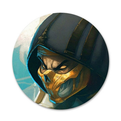 Mortal Kombat Icons Pins Διακοσμητικό σήμα Καρφίτσες Μεταλλικές κονκάρδες για διακόσμηση σακιδίων πλάτης 58mm
