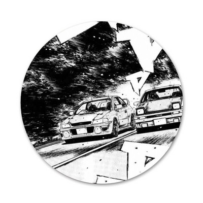 58 mm crtani inicijali d JDM Drift značka broš igla dodaci za odjeću ruksak ukras dar