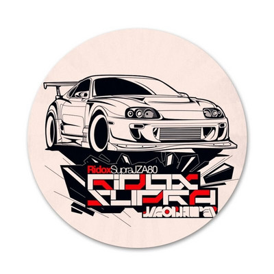 58 mm crtani inicijali d JDM Drift značka broš igla dodaci za odjeću ruksak ukras dar