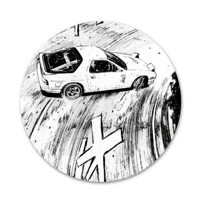 58 mm crtani inicijali d JDM Drift značka broš igla dodaci za odjeću ruksak ukras dar