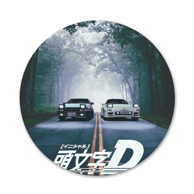 58 mm crtani inicijali d JDM Drift značka broš igla dodaci za odjeću ruksak ukras dar