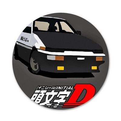 58 mm crtani inicijali d JDM Drift značka broš igla dodaci za odjeću ruksak ukras dar