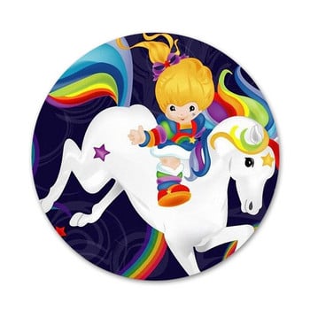 Брошка за значка Rainbow Brite Аксесоари за игли за дрехи Декорация на раница Подарък 58 мм