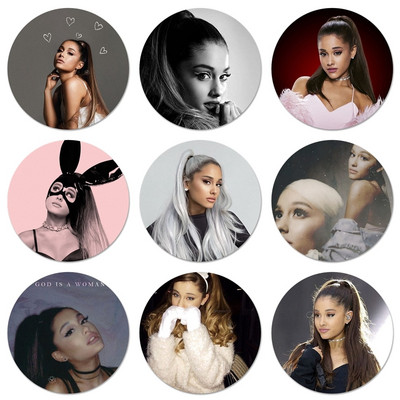 58mm Ag Ariana Grande Cat Icons Καρφίτσες Διακόσμηση σημάτων Καρφίτσες Μεταλλικές κονκάρδες για διακόσμηση σακιδίων πλάτης