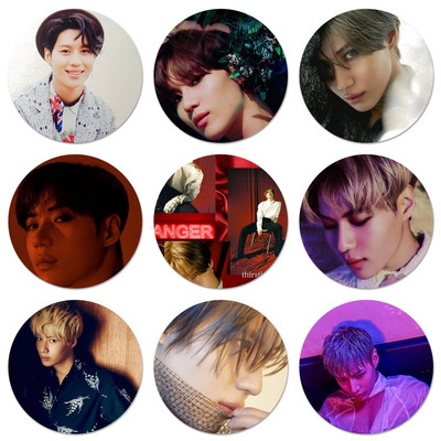 58mm KPOP SHINee Taemin Icons Pins Διακοσμητικά σήματα Καρφίτσες Μεταλλικές κονκάρδες για διακόσμηση σακιδίου πλάτης