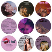 Thank U, Next Ariana Grande Ikone Igle Značke Dekoracija Broševi Metalne značke Za Ukrašavanje ruksaka 58 mm