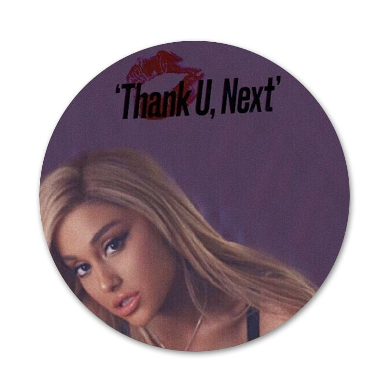 Thank U, Next Ariana Grande Ikone Igle Značke Dekoracija Broševi Metalne značke Za Ukrašavanje ruksaka 58 mm