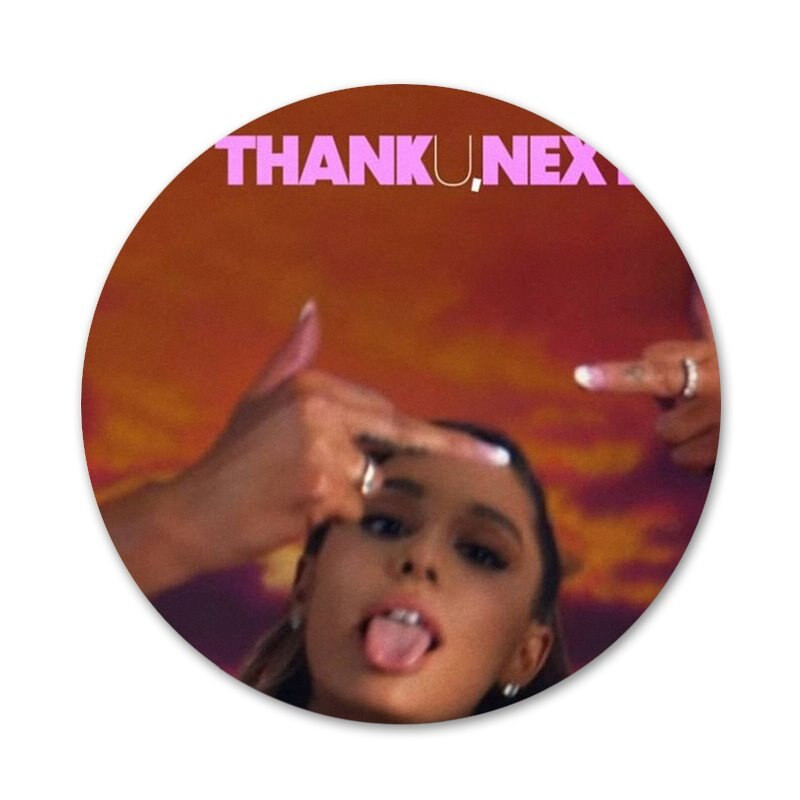 Thank U, Next Ariana Grande Ikone Igle Značke Dekoracija Broševi Metalne značke Za Ukrašavanje ruksaka 58 mm