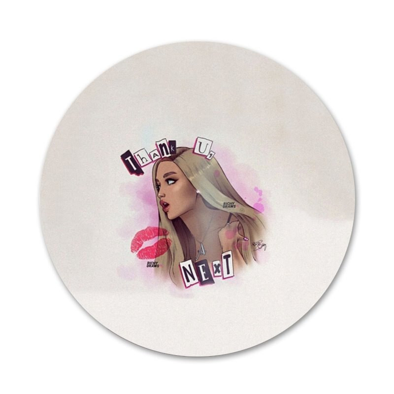 Thank U, Next Ariana Grande Ikone Igle Značke Dekoracija Broševi Metalne značke Za Ukrašavanje ruksaka 58 mm