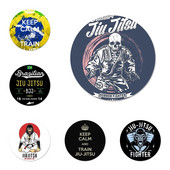 58 mm Judo Jiu Jitsu Ikone Igle Dekoracija znački Broševi Metalne značke za odjeću Dekoracija ruksaka