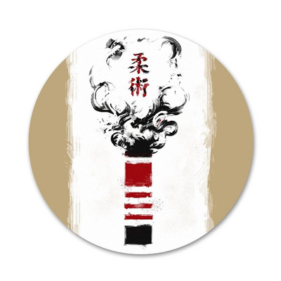 58 mm Judo Jiu Jitsu Ikone Igle Dekoracija znački Broševi Metalne značke za odjeću Dekoracija ruksaka