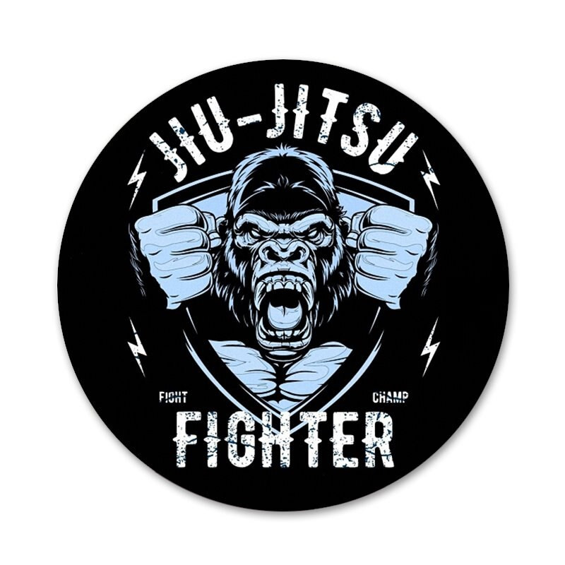 58 mm Judo Jiu Jitsu Ikone Igle Dekoracija znački Broševi Metalne značke za odjeću Dekoracija ruksaka