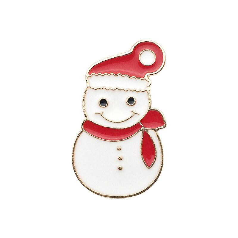 Mode Kerst Broches Kerstman Hoed Handschoenen Kellad Sokken Sneeuwvlok Strass Pak Metalen Pins Märgid Broche Nieuwe Jaar Geschenk