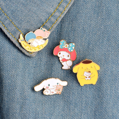 Εικονίδια κινουμένων σχεδίων στο The Pin Kawaii Icon Badge Δωρεάν αποστολή Σήματα σε σακίδιο πλάτης Σήματα για ρούχα κορίτσι/ζωικά μεταλλικά σήματα