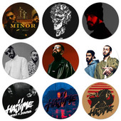 Miyagi & Andy Panda značka broš igla dodaci za odjeću ruksak ukras dar 58 mm