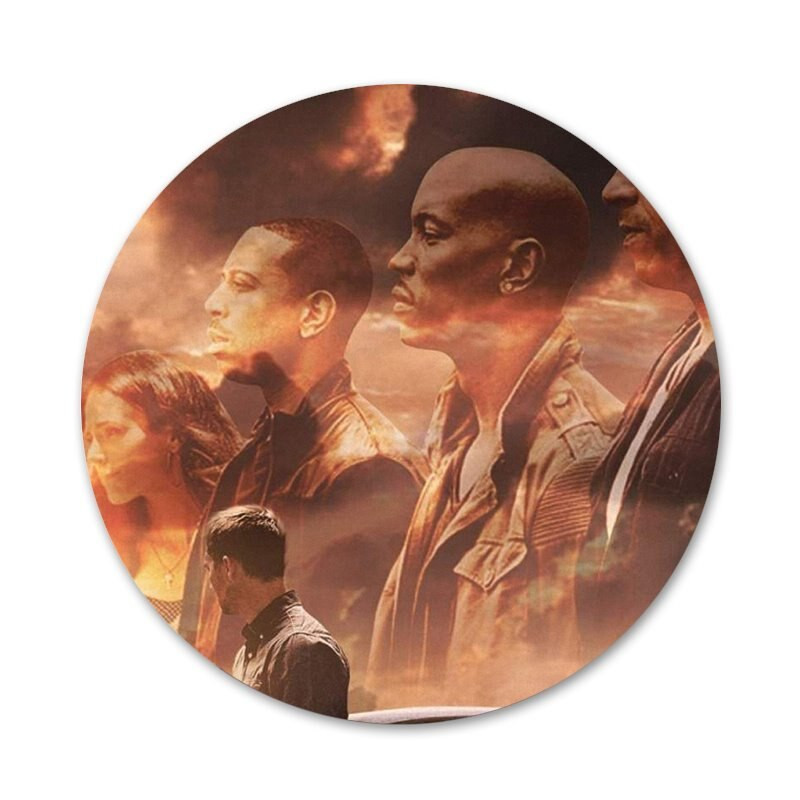 Brzi i žestoki Paul Walker Ikone Igle Dekoracija znački Broševi Metalne značke za odjeću Dekoracija ruksaka 58 mm