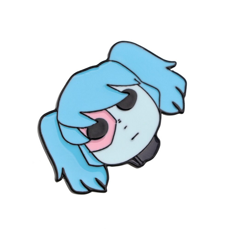 DB935 Horrible Game Sally Face Pin pentru rucsac Ace emailate Insigne Kawaii Pe îmbrăcăminte Icoane Anime Insigne metalice Bijuterii