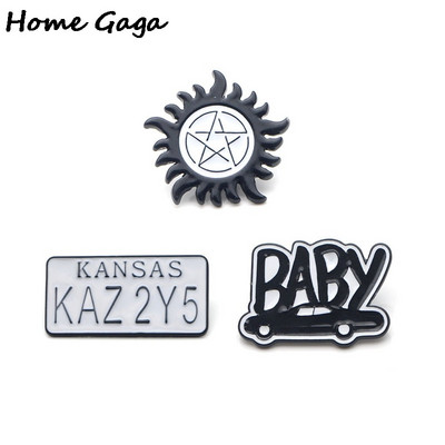 Homegaga Supernatural SPN Zinc pins για σακίδιο πλάτης pride ρούχα μεταλλικό μετάλλιο για καρφίτσες σήματος καπέλου πουκάμισου τσάντα για άνδρες γυναίκες D1310