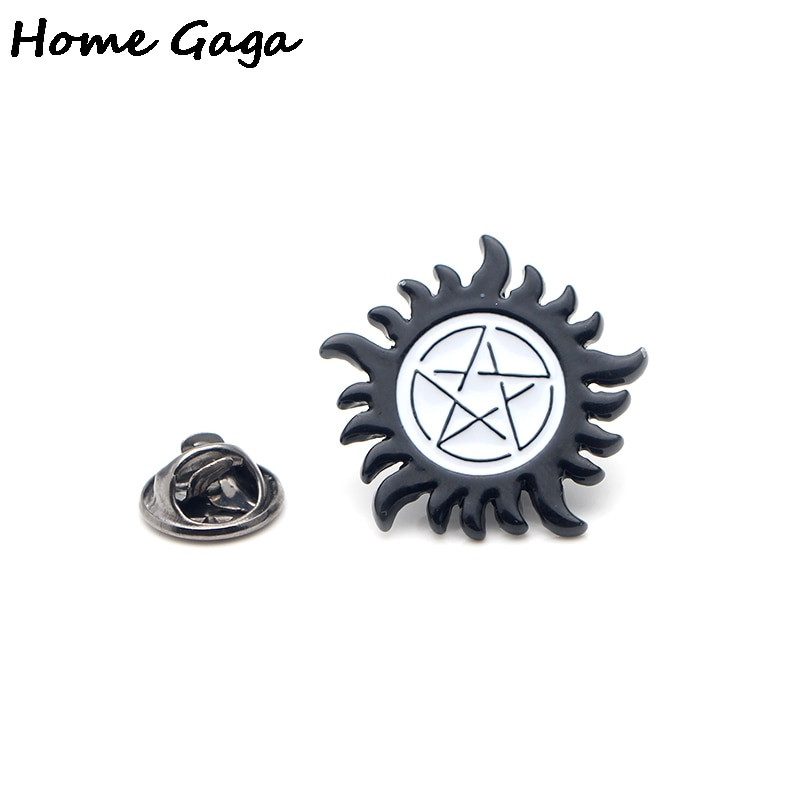 Homegaga Supernatural SPN Cink igle para ruksak ponos odjeća metalna medalja za torbu košulja kapa značka broševi za muškarce žene D1310