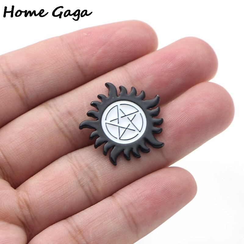 Homegaga Supernatural SPN Cink igle para ruksak ponos odjeća metalna medalja za torbu košulja kapa značka broševi za muškarce žene D1310