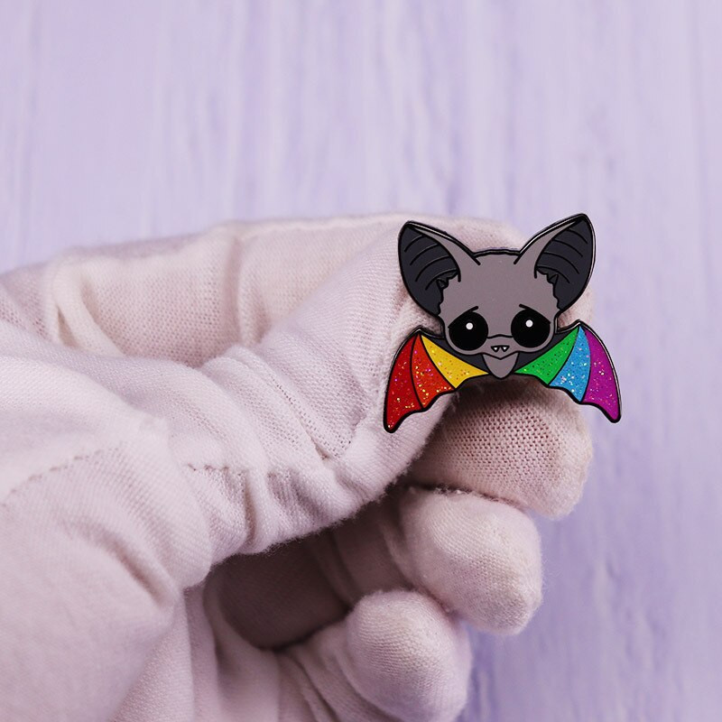 C1865 Šišmiš u boji Slatke stvari Anime značke Emajlirana igla Nakit Broševi Odjeća Igle za revere Novogodišnji poklon Ukrasni ruksak