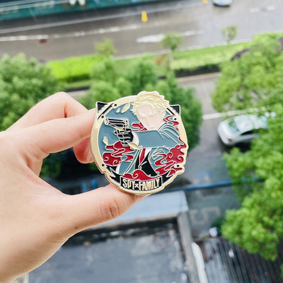 C3179 Anime SPY X FAMILY Καρφίτσα με σμάλτο TwilightYor Forger Anya Forger Μεταλλικό σήμα Κουμπί καρφίτσα Ρούχα Διακόσμηση Cosplay Δώρο