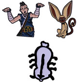 C3000 Cartoon Anime Avatar Enamel Pin Χαριτωμένα σήματα anime Καρφίτσα για ρούχα σακίδιο πλάτης Καπέλο μόδας κοσμήματα αξεσουάρ Παιδικά δώρα