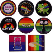 C2796 LGBT zastava Duga Mačka žaba Broš Emajl Igle Torba za odjeću Igla za rever Pride Ikona Bedž Unisex nakit Poklon