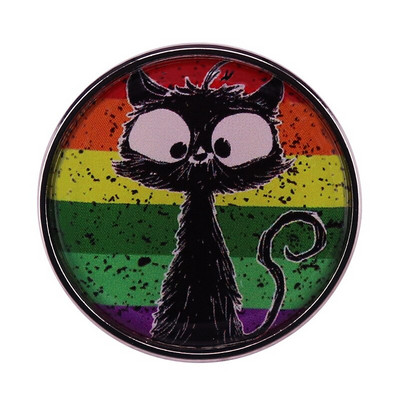 C2796 LGBT zastava Duga Mačka žaba Broš Emajl Igle Torba za odjeću Igla za rever Pride Ikona Bedž Unisex nakit Poklon