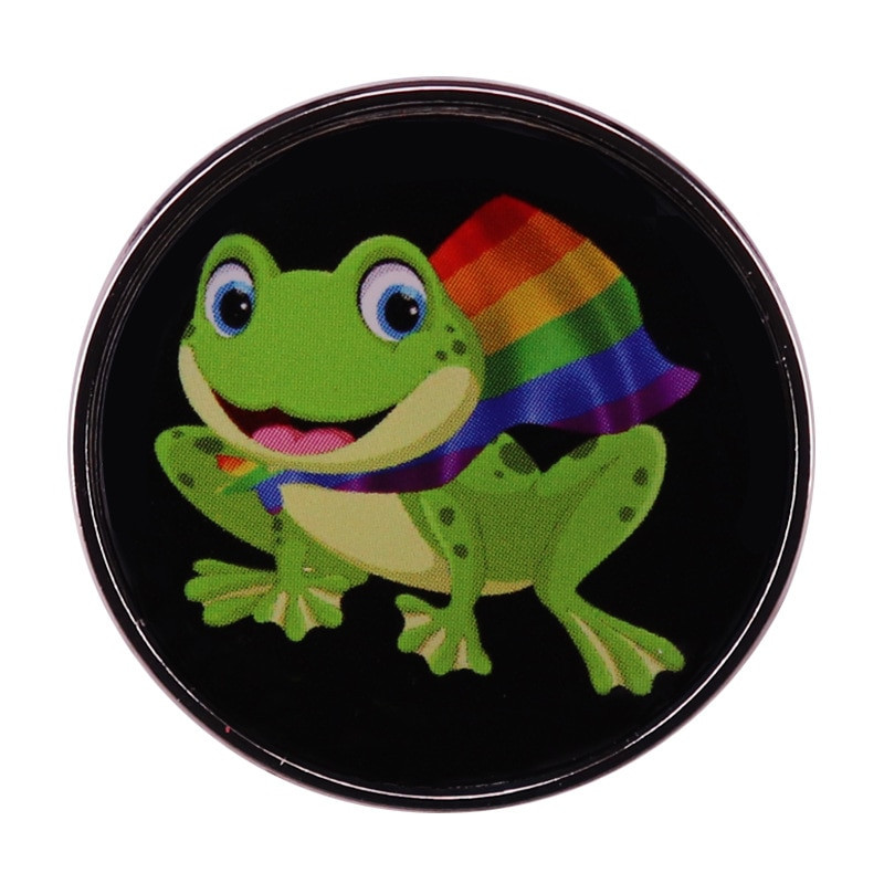 C2796 LGBT zastava Duga Mačka žaba Broš Emajl Igle Torba za odjeću Igla za rever Pride Ikona Bedž Unisex nakit Poklon