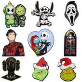 DB758 Slatka emajlirana igla Filmski broševi Džepna igla za rever Crtani praznični bedž Dekoracija ruksaka Nakit Božićni dar