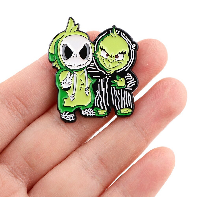 DB758 Slatka emajlirana igla Filmski broševi Džepna igla za rever Crtani praznični bedž Dekoracija ruksaka Nakit Božićni dar