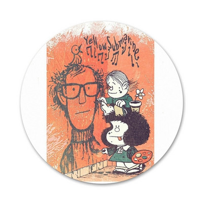 58 mm Mafalda ženklelio sagės smeigtukai Drabužių priedai Kuprinės dekoravimo dovana