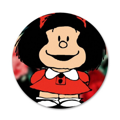 58 mm Mafalda ženklelio sagės smeigtukai Drabužių priedai Kuprinės dekoravimo dovana