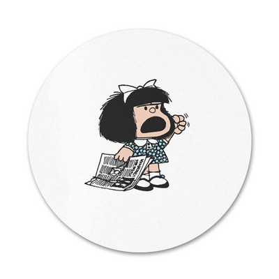 58 mm Mafalda ženklelio sagės smeigtukai Drabužių priedai Kuprinės dekoravimo dovana