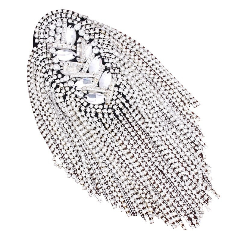 1 tk Mood Käsitsi valmistatud õlaehted Tutt Rhinestones Epauletid Rõivad Aksessuaarid Pross Epaulet Õlaprossid Kingitus