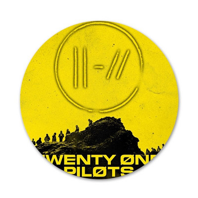 58mm HyrCase Twenty One Pilots 21 Pilots Icons Καρφίτσες Διακοσμητικό σήμα Καρφίτσες Μεταλλικές κονκάρδες για διακόσμηση σακιδίου πλάτης