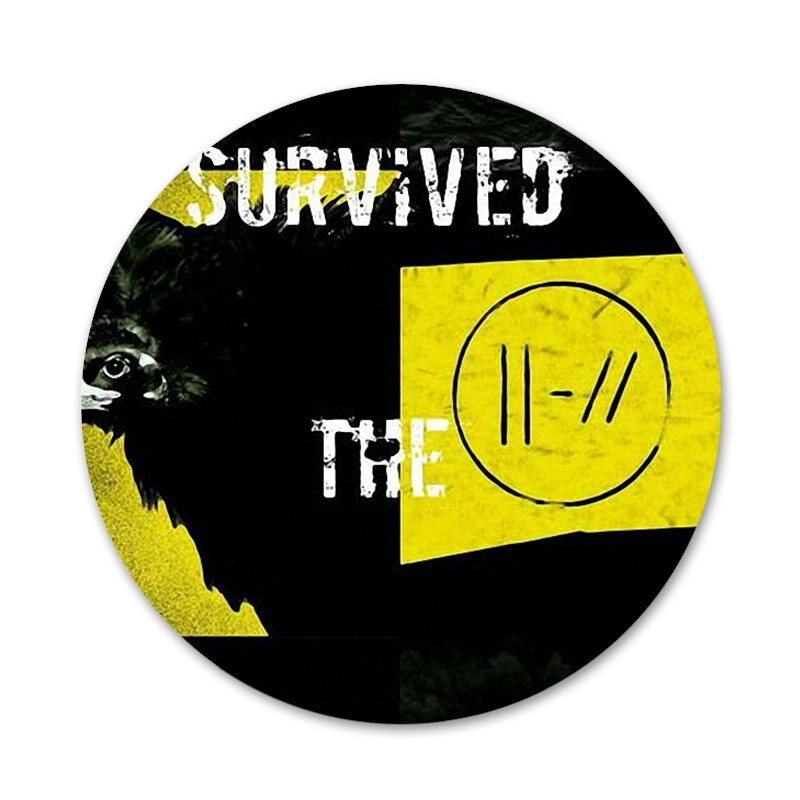 58mm HyrCase Twenty One Pilots 21 Pilots Icons Καρφίτσες Διακοσμητικό σήμα Καρφίτσες Μεταλλικές κονκάρδες για διακόσμηση σακιδίου πλάτης