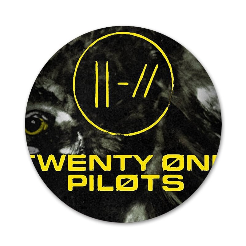 58mm HyrCase Twenty One Pilots 21 Pilots Icons Καρφίτσες Διακοσμητικό σήμα Καρφίτσες Μεταλλικές κονκάρδες για διακόσμηση σακιδίου πλάτης