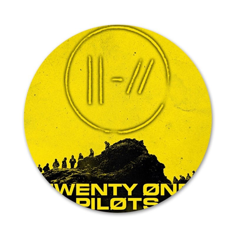 58mm HyrCase Twenty One Pilots 21 Pilots Icons Καρφίτσες Διακοσμητικό σήμα Καρφίτσες Μεταλλικές κονκάρδες για διακόσμηση σακιδίου πλάτης