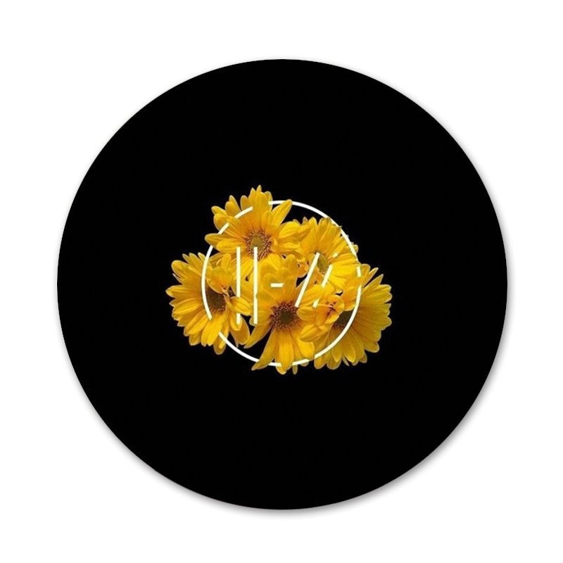 58mm HyrCase Twenty One Pilots 21 Pilots Icons Καρφίτσες Διακοσμητικό σήμα Καρφίτσες Μεταλλικές κονκάρδες για διακόσμηση σακιδίου πλάτης