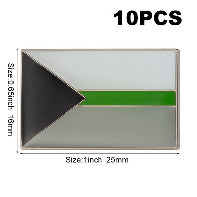 10 bucăți o mulțime de drapel de mândrie ace de rever insignă de drapel broșă ace insigne