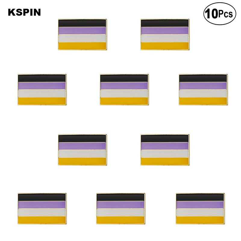 10 bucăți o mulțime de drapel de mândrie ace de rever insignă de drapel broșă ace insigne