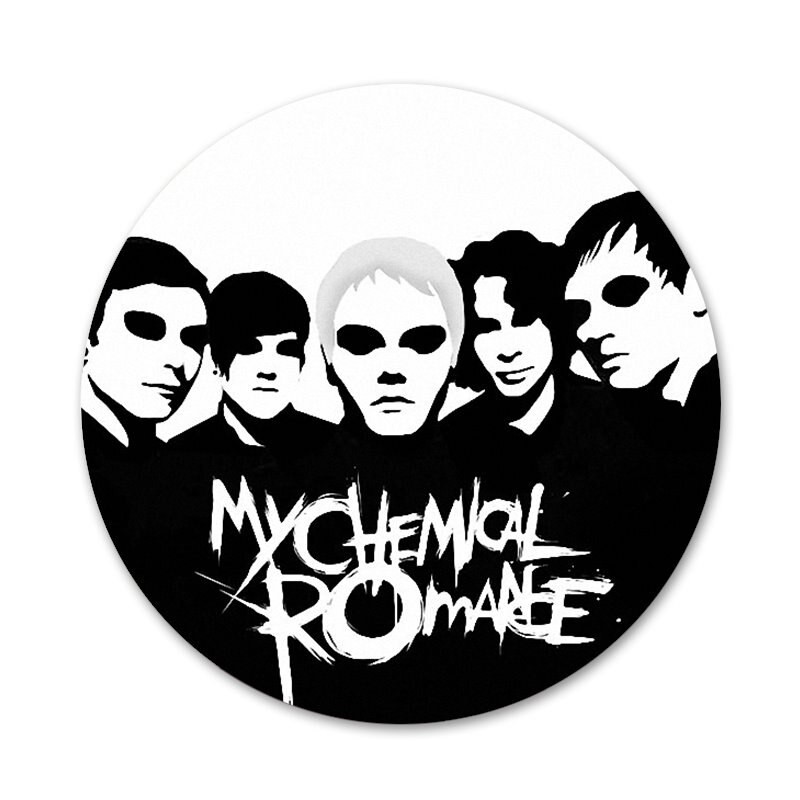 My Chemical Romance Icons Pins Dekorativni broševi za značke Metalni bedževi za ukrašavanje ruksaka 58 mm