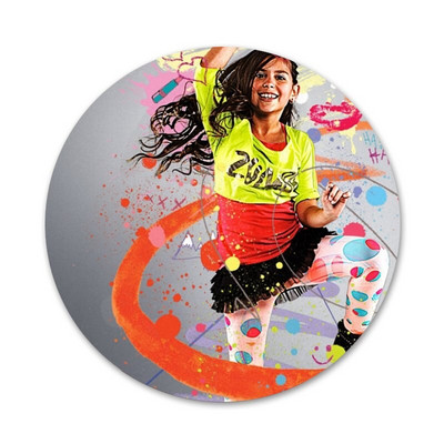 Zumba Dance Fitness Ikoonid Nõelad Märgikaunistus Prossid Metallist rinnamärgid Riiete jaoks Seljakoti kaunistus 58mm