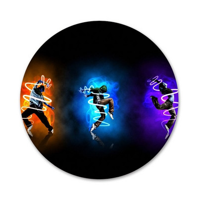 Zumba Dance Fitness Ikoonid Nõelad Märgikaunistus Prossid Metallist rinnamärgid Riiete jaoks Seljakoti kaunistus 58mm