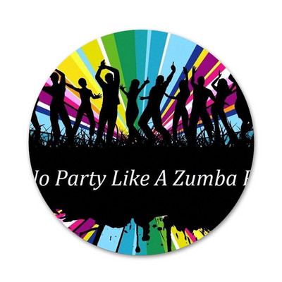 Zumba Dance Fitness Ikoonid Nõelad Märgikaunistus Prossid Metallist rinnamärgid Riiete jaoks Seljakoti kaunistus 58mm