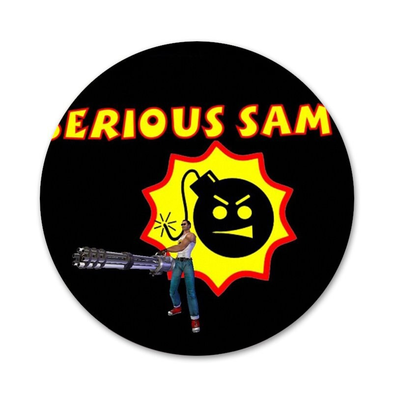 παιχνίδι Serious Sam Badge Καρφίτσα Αξεσουάρ καρφίτσας για ρούχα Δώρο Διακόσμηση σακιδίου πλάτης