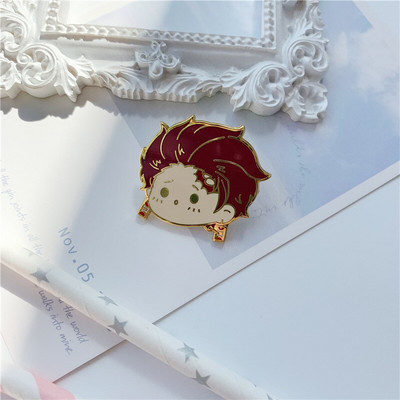 AD1675 Demon Slayer Kawaii Enamel Pin Kimetsu No Yaiba Καρφίτσες για σακίδια κονκάρδες Καρφίτσα σε ρούχα Αξεσουάρ Anime Δώρο